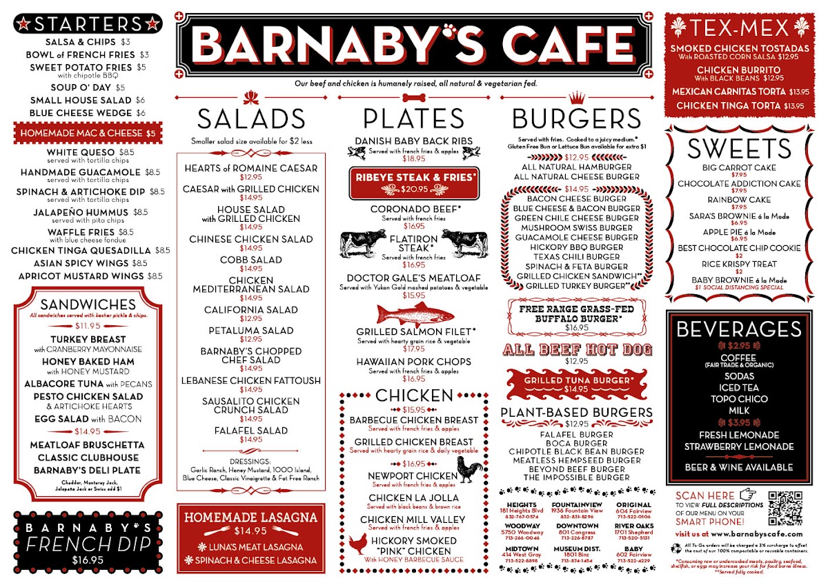 Barnaby's Cafe Menu - Image 4